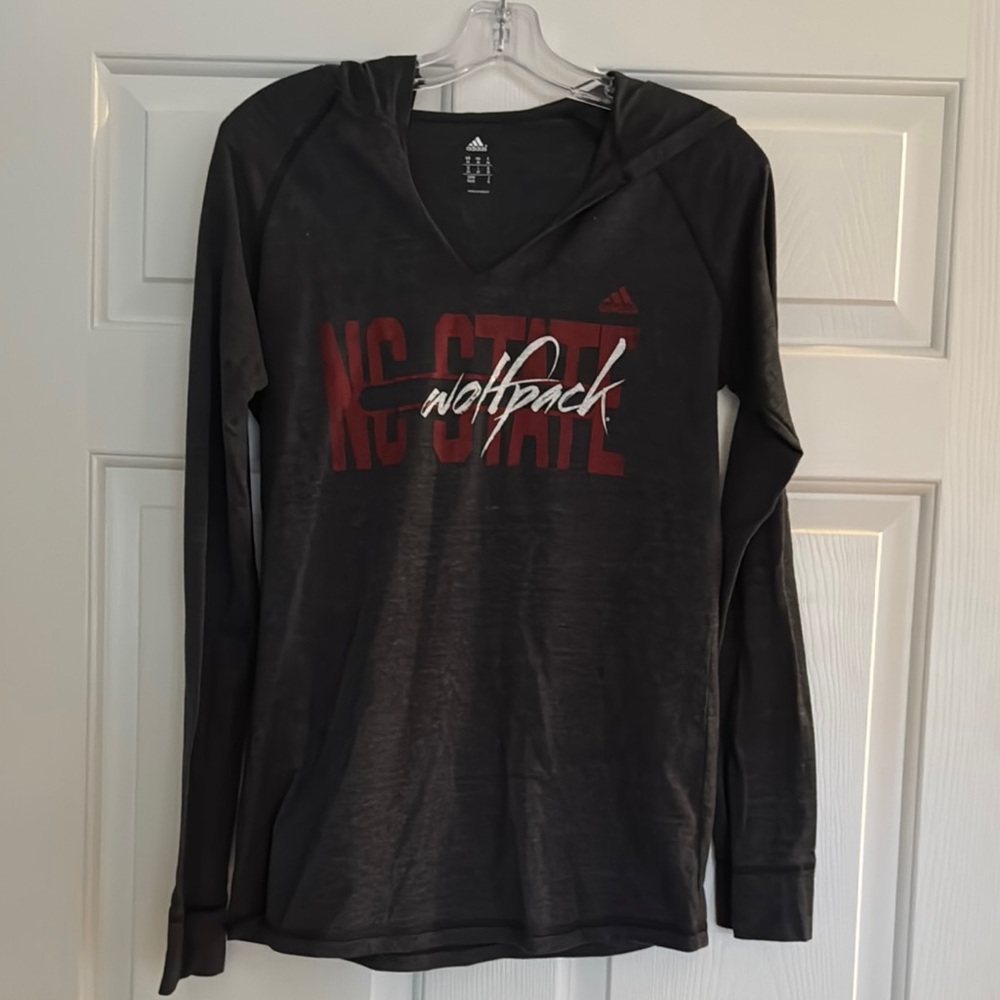Adidas NC State Wolfpack t-shirt Hoodie - Black